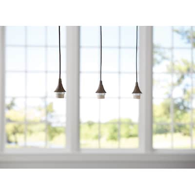 Style Selections 3-Light Bronze Transitional Cylinder Mini Hanging Pendant Light