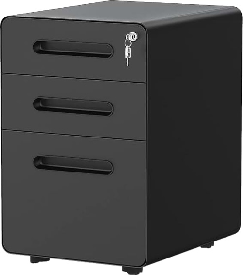 Lewan 15.5'' Wide 3 -Drawer Mobile Steel File Cabinet