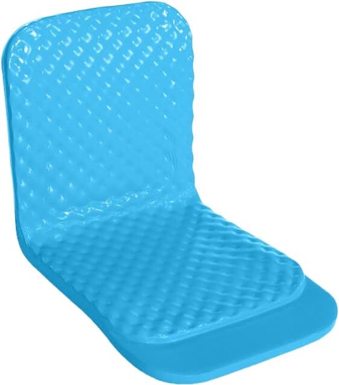Super Soft 19" High Foam Folding Lake Poolside Chair, Marina Blue
