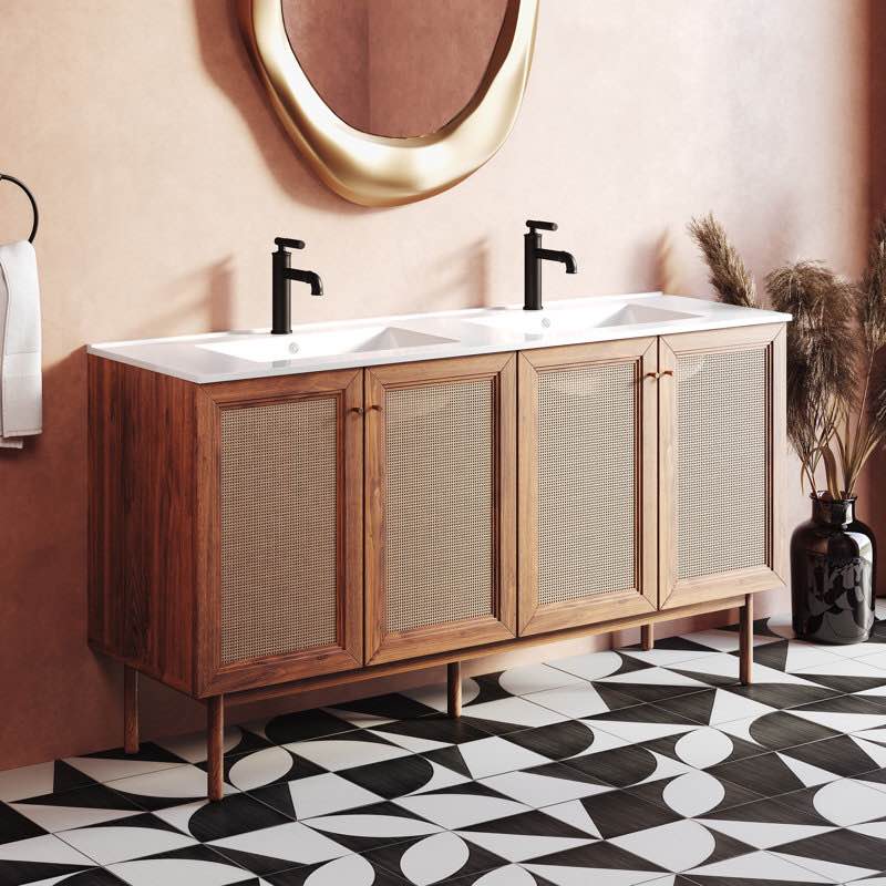 Classe 60" Bathroom Vanity in Oak