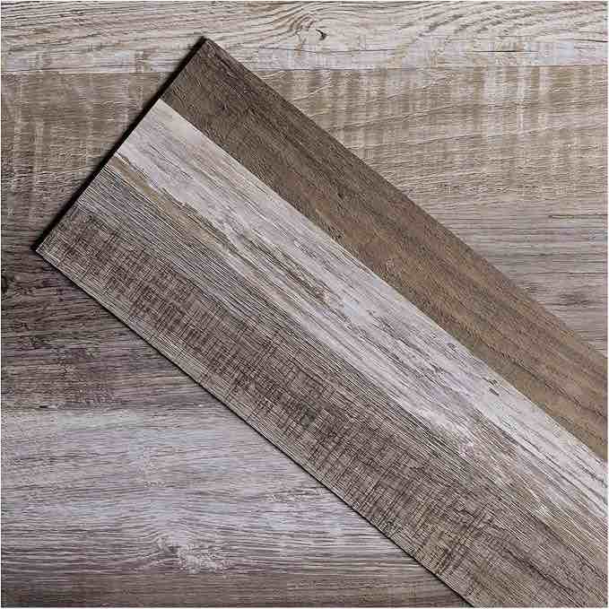 ATOPOSE Vinyl Flooring Peel and Stick Waterproof | OAK BLOCK Vinyl Plank Flooring | 36-Pack 54 Sq.Ft | Dark Grey | Self-Adhesive DIY Installation for Bathroom Kitchen Indoor Area Residential