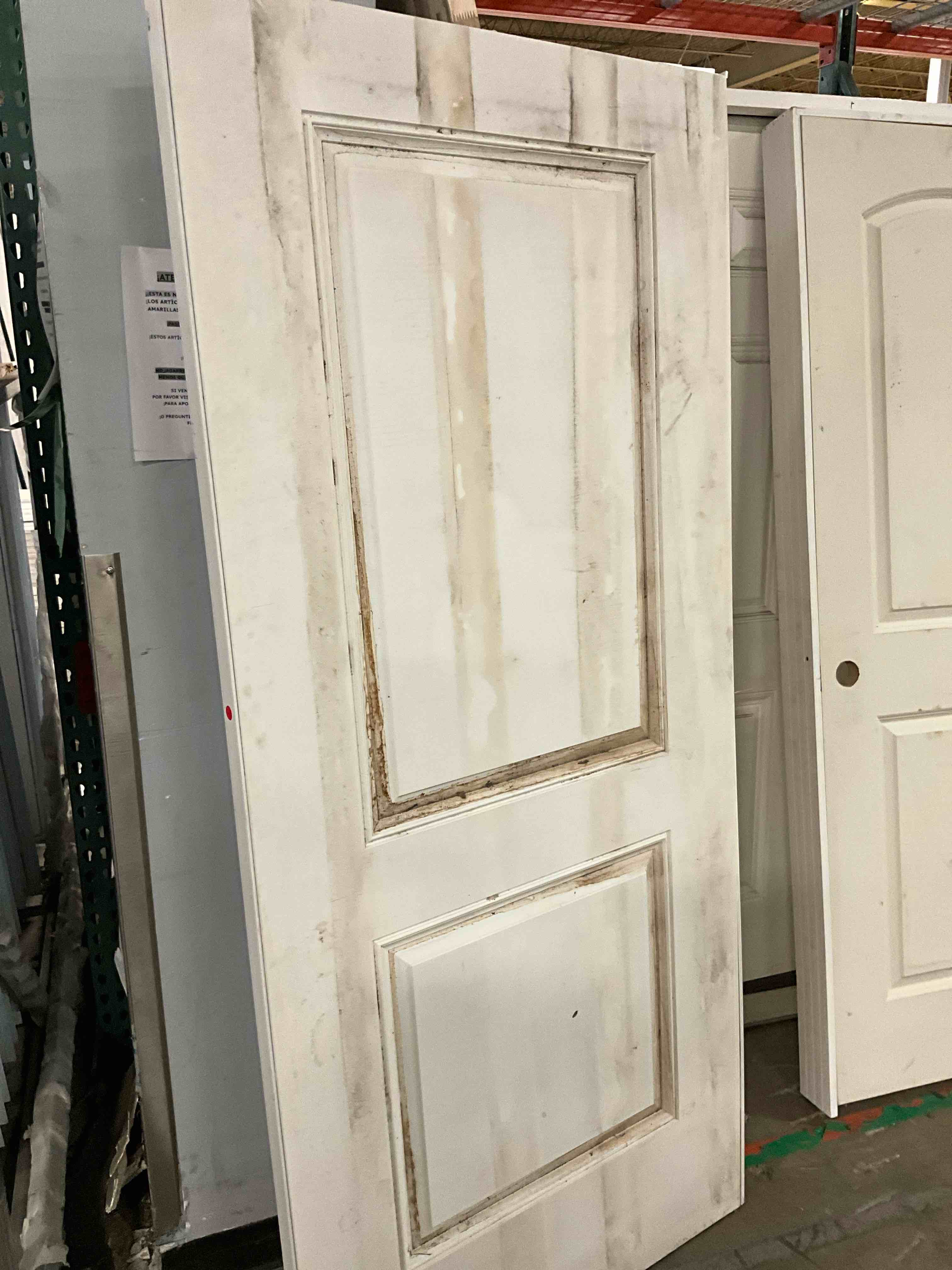 2 Panel FiberGlass Door Slab 36”Lx80”H