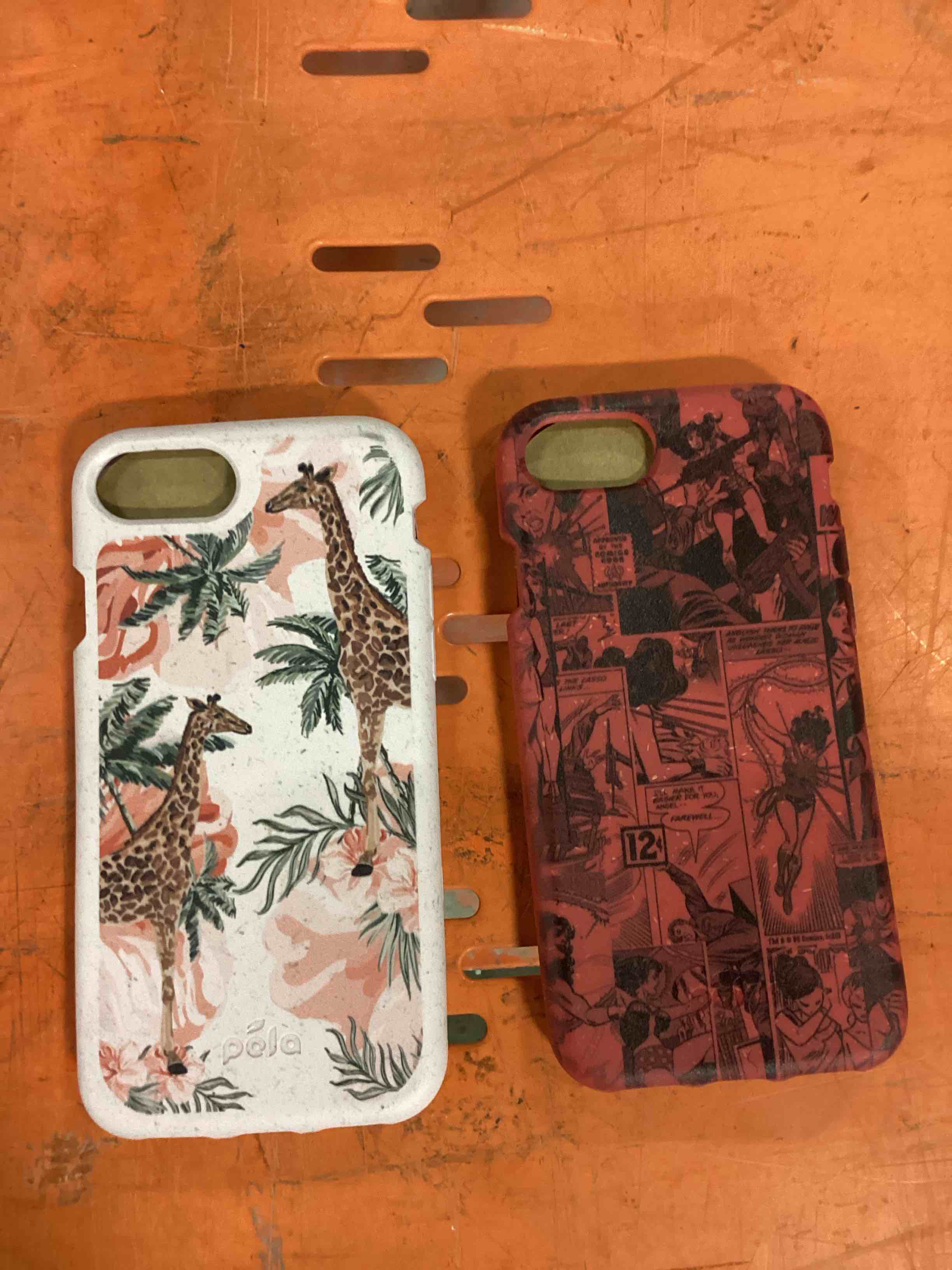 Assorted Pela Eco- Friendly iPhone 7 ( 50017 Rose Savanna) & iPhone 7(49981 Red WW) Phone Case Lot