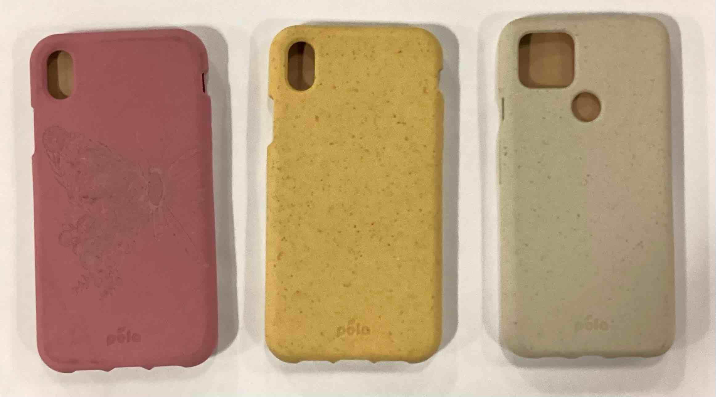 Assorted Pela Eco- Friendly iPhone XR ( 13156 Cassis Evolve)// iPhone XR ( 13183 Tuscan Yellow) & Google Pixel 4a 5G(14629 London Fog) Phone Case Lot