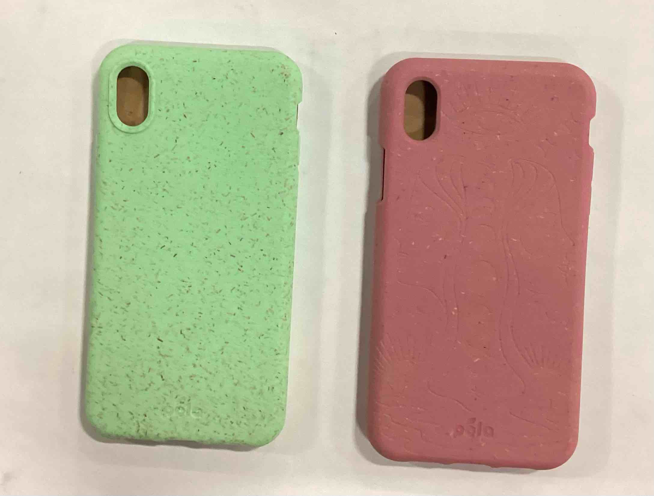 Assorted Pela Eco- Friendly iPhone XR (18276 Slim Neon Mint) & iPhone XR (13158 Cassis Reflect ) Phone Case Lot