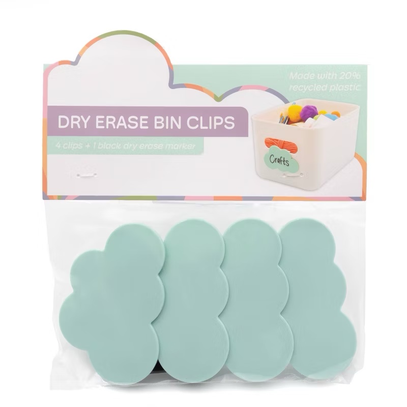 Dry Erase Bin Clips Blue - Bullseye's Playground™ (Lot Of 18 Items)
