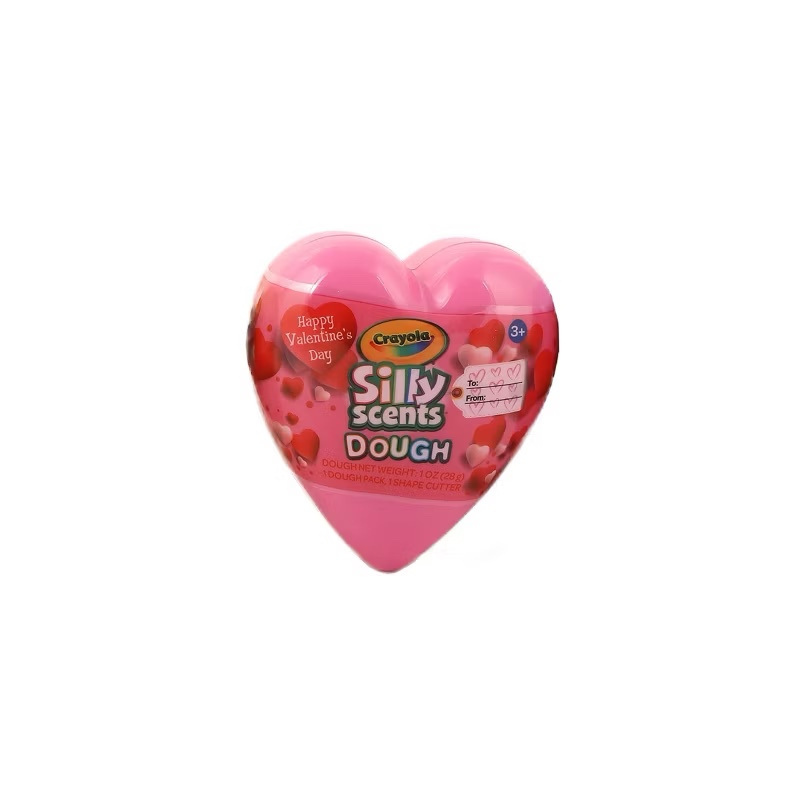 Assortment of Crayola Silly Scents Dough Valentine's Heart