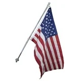 Valley Forge Flag 60733 3x5ft. Nylon US Flag Kit with 6ft. 1.25in. Aluminum Pole and Aluminum Bracket