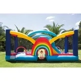 my 1st jump n play rainbow bounce house
