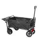 mac sports folding wagon with tailgate and table