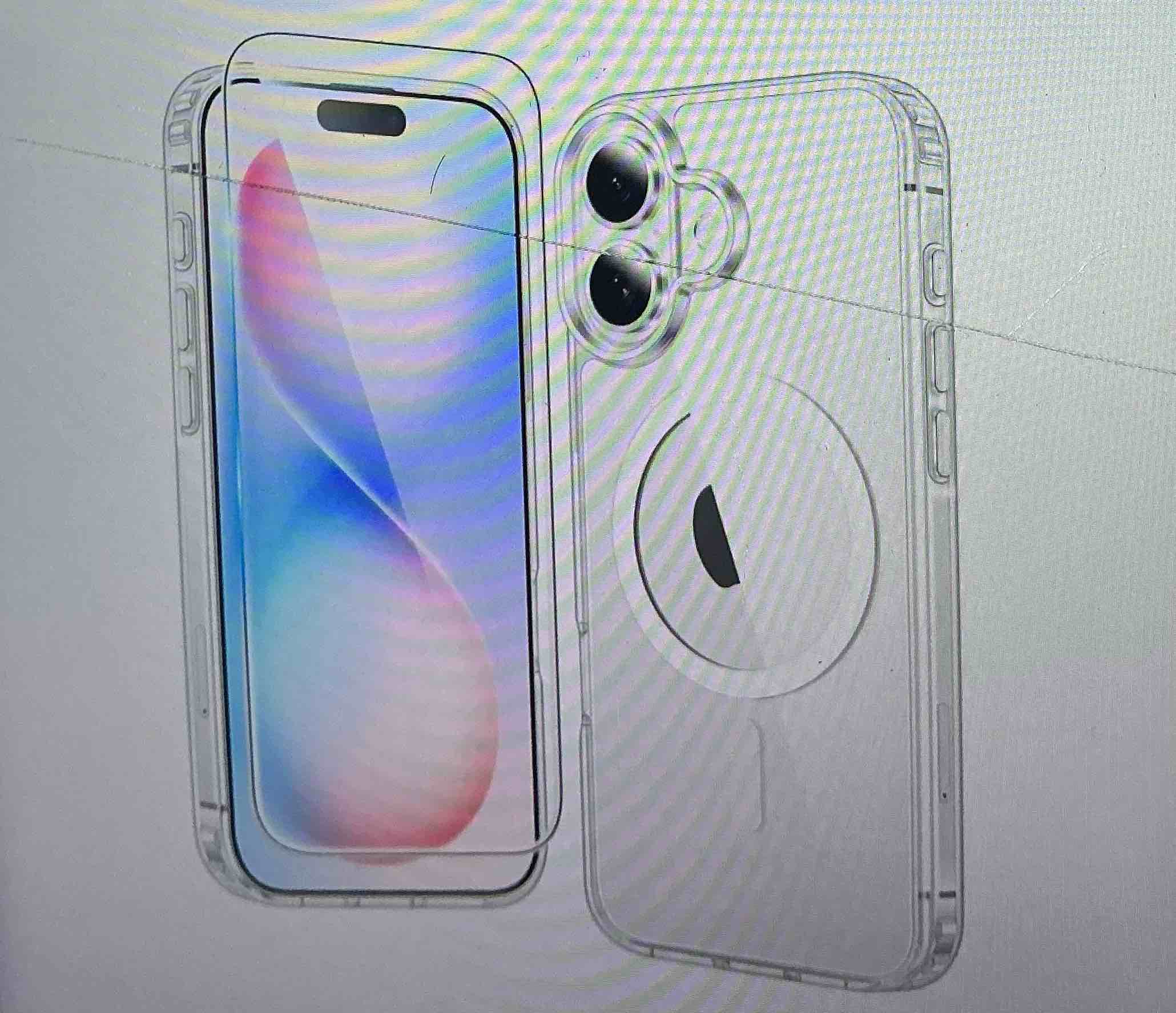 ( 3 pieces) Case for iPhone 16 Plus: thin, magnetic, military grade with fall protection, resistant and shockproof bumper, transparent