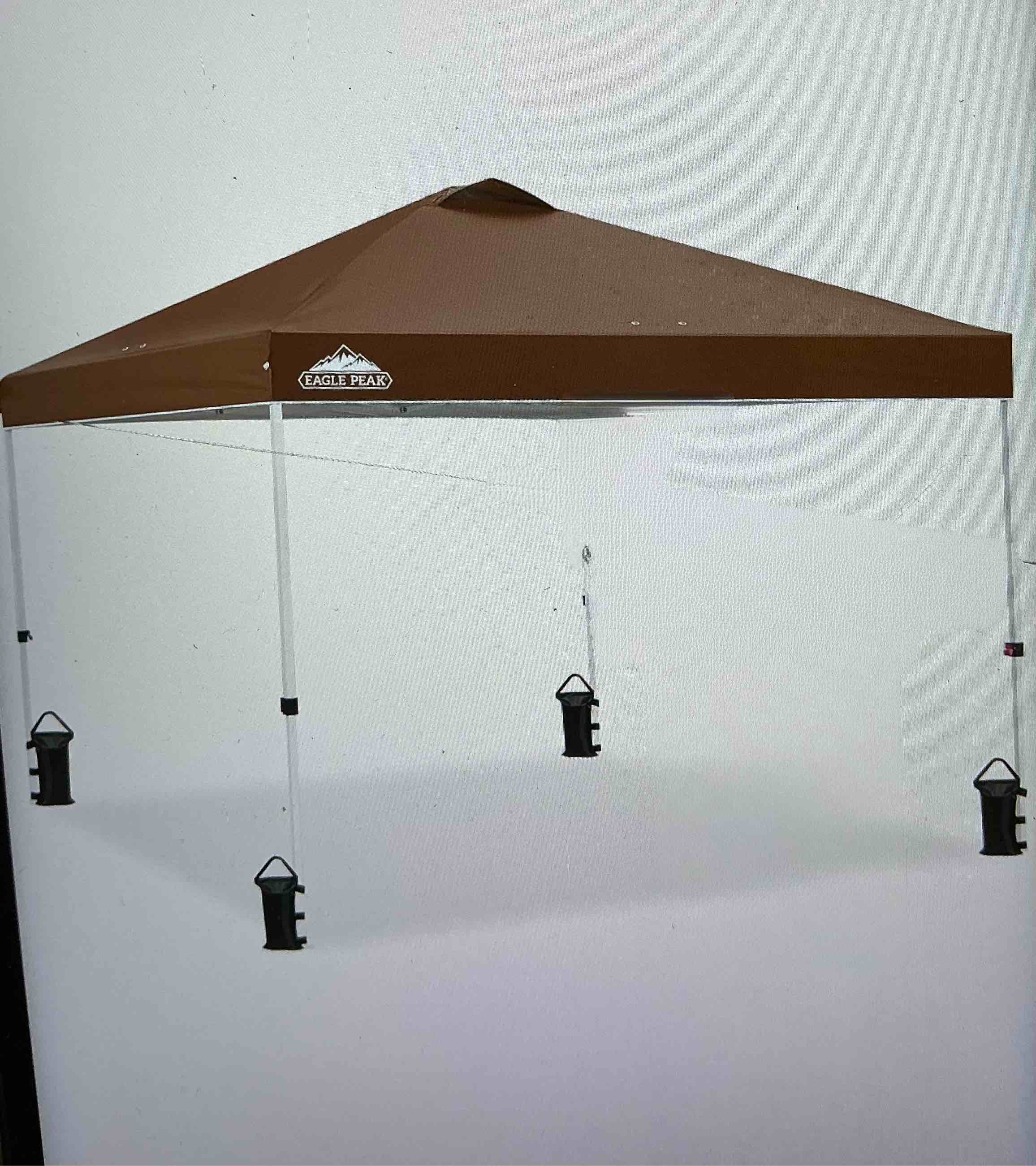 ( similar) ( Incomplete only includes the tent ) 10x13 Ft outdoor patio gazebo replacement canopy, double tiered roof top cover, UV protection & waterproof fabric ( color brown) 