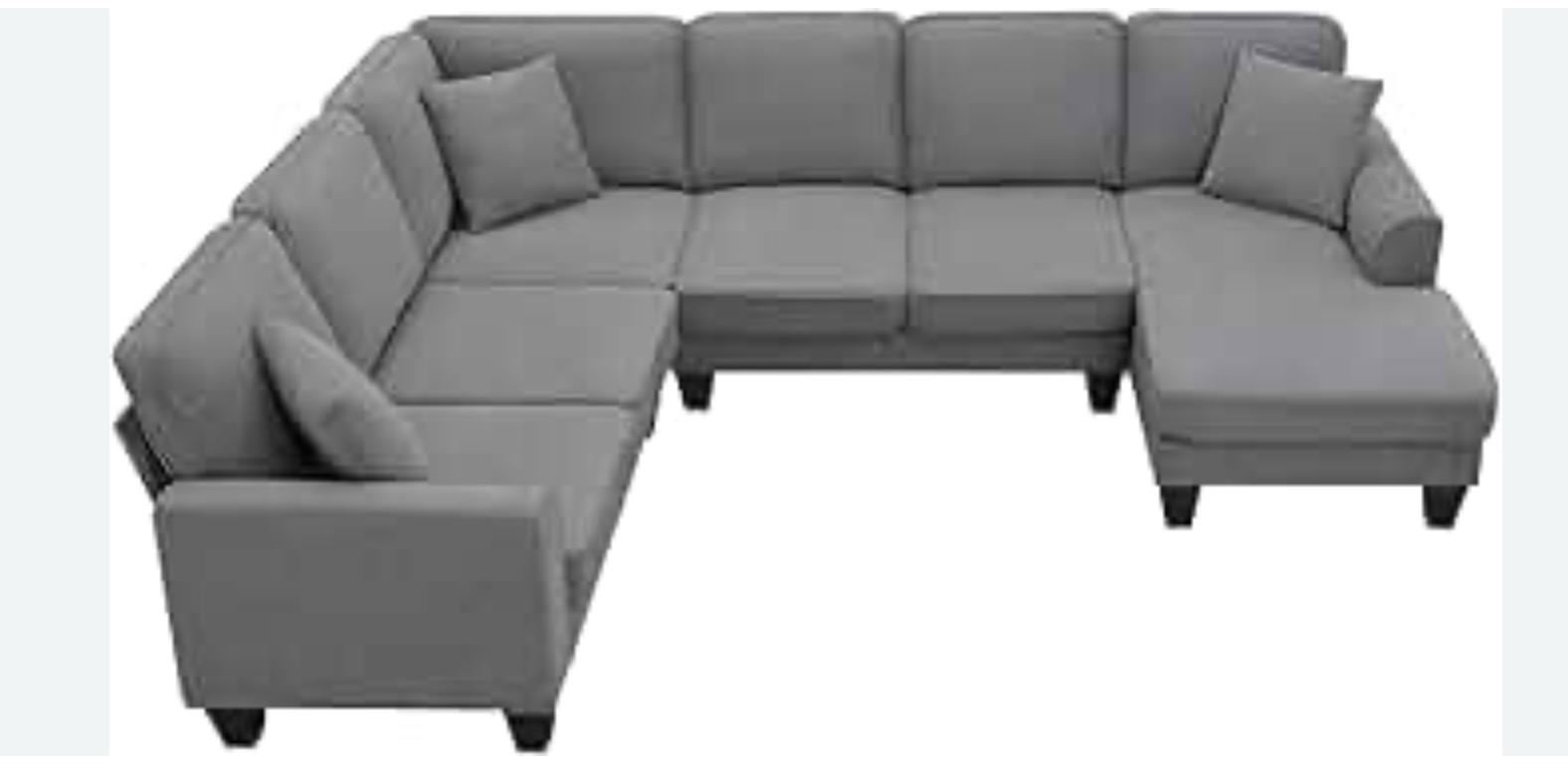 Set of sectional sofas (2 boxes to pick up) gray color