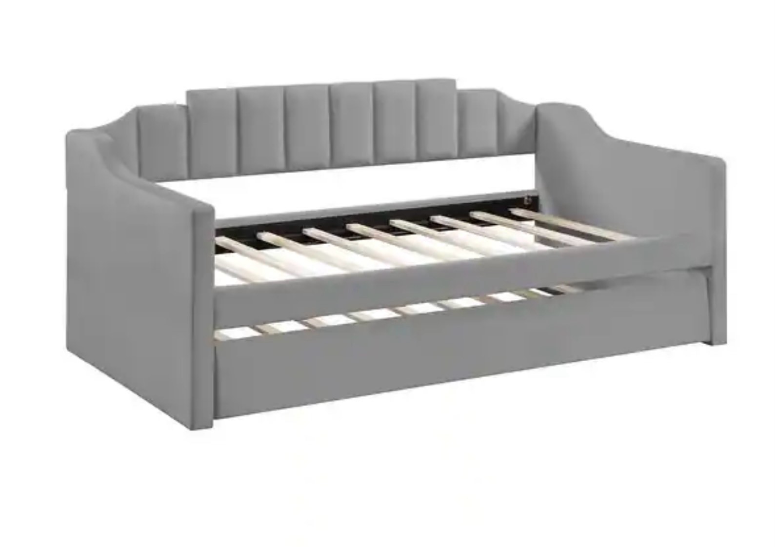 1 set of bed day bed (2 boxes to pick up) color gray