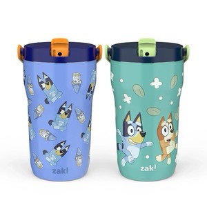 Zak Designs 14-oz. Stainless Steel Double Wall Sutton Grip Tumbler for Kids, 2-P