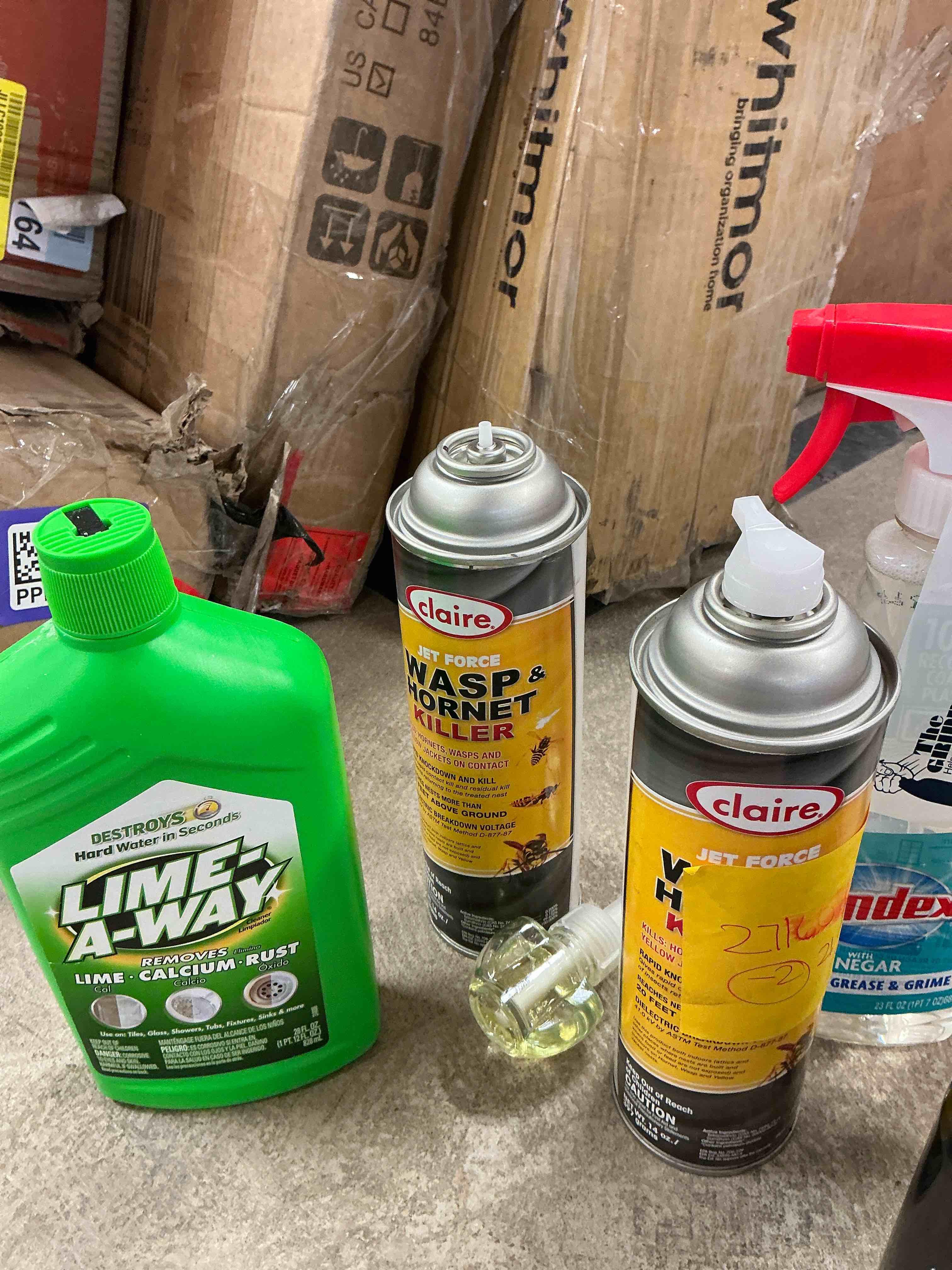 assorted Household cleaning items