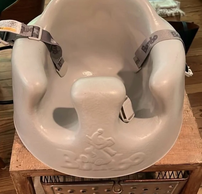 Bumbo Baby Seat in white