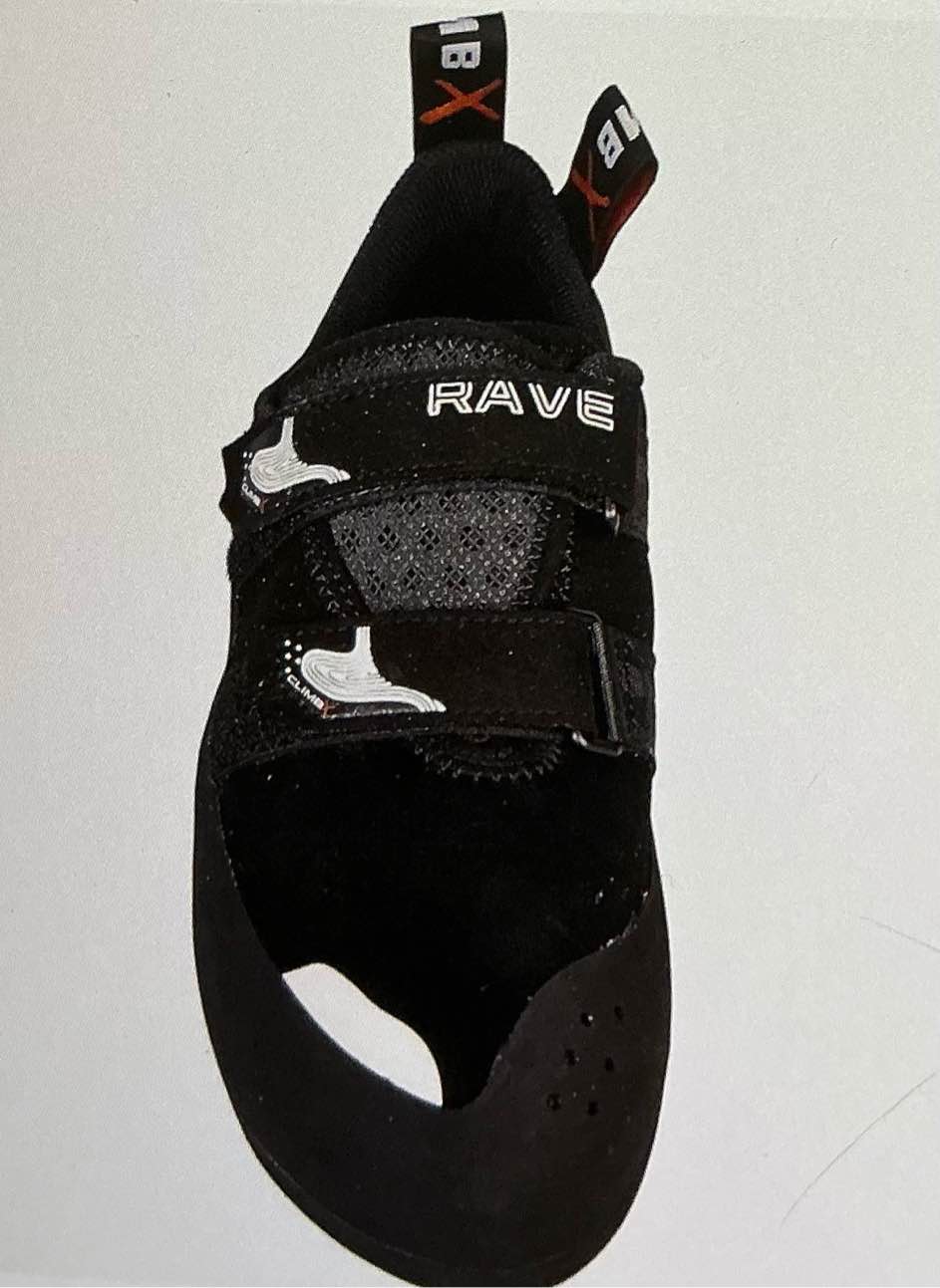 Climb X Rave shoe with straps for climbing