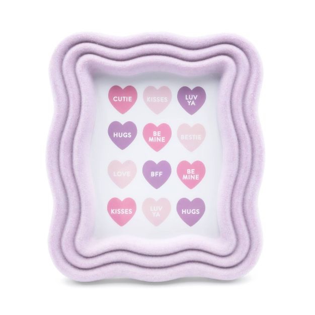 4”x4” Picture Frames Purple Wavy-Bullseye’s Playground 3Pack
