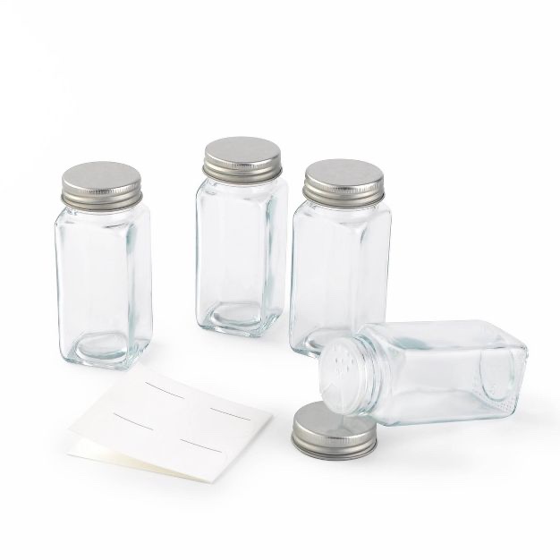 4pk Spice Jars Silver-Bullseye’s Playground Set 3