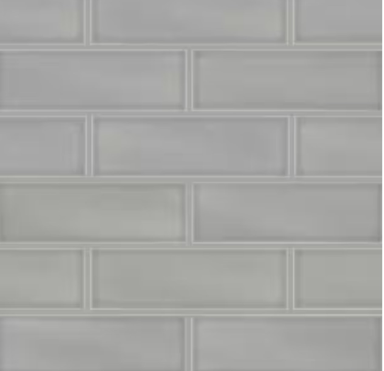 Morning Fog 4 in. x 12 in. Glossy Ceramic Subway Wall Tile (4.95 sq. ft./Case) 6 Boxes for pick up, 29.7 sq.ft total you bid per sq.ft 