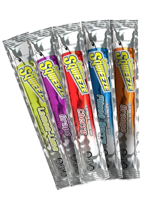 SQW159200201 3 oz Squeeze Assorted Flavors Freeze Pops