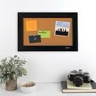 Quartet Cork Bulletin Board, Framed Corkboard, 11” x 17”, Black Frame, Message Board (79279)