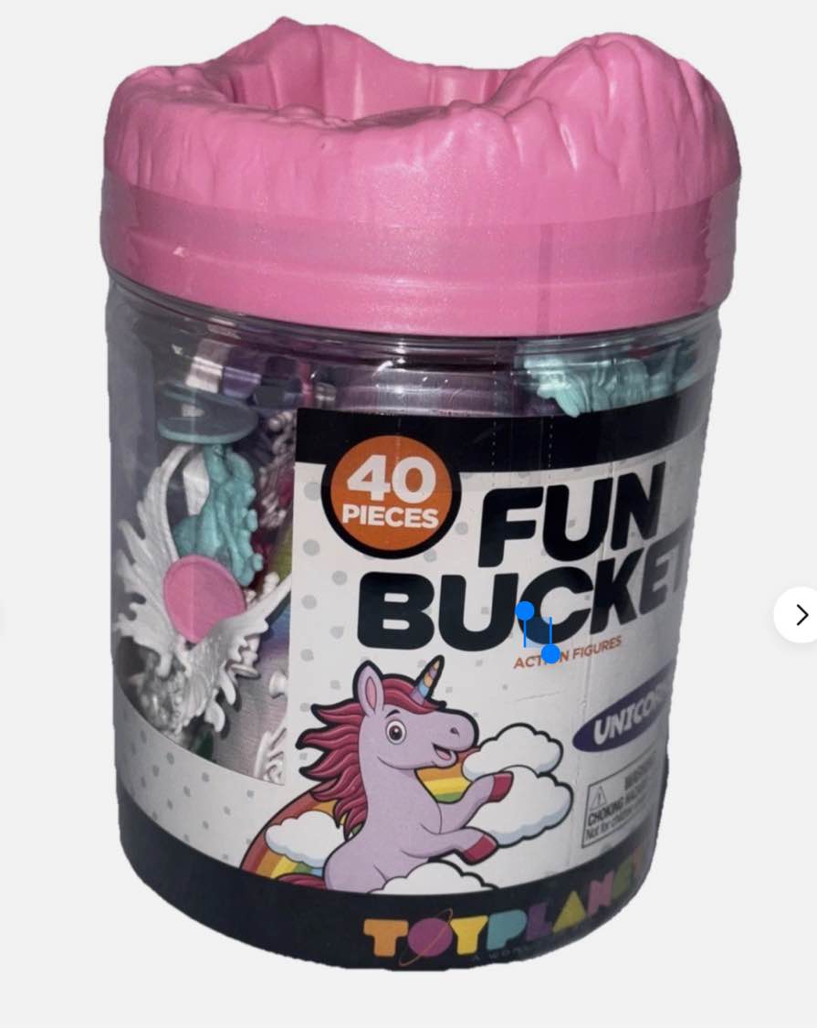 Toy Planet Fun Bucket Unicorn Set - 40pc