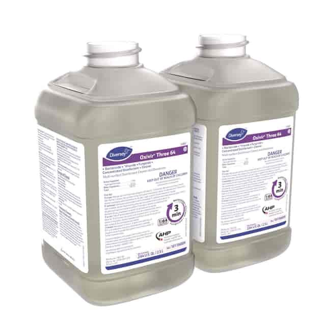 Diversey™ Oxivir Three 64, Surfectant Scent, 2.5 L Bottle, 2/Carton ;