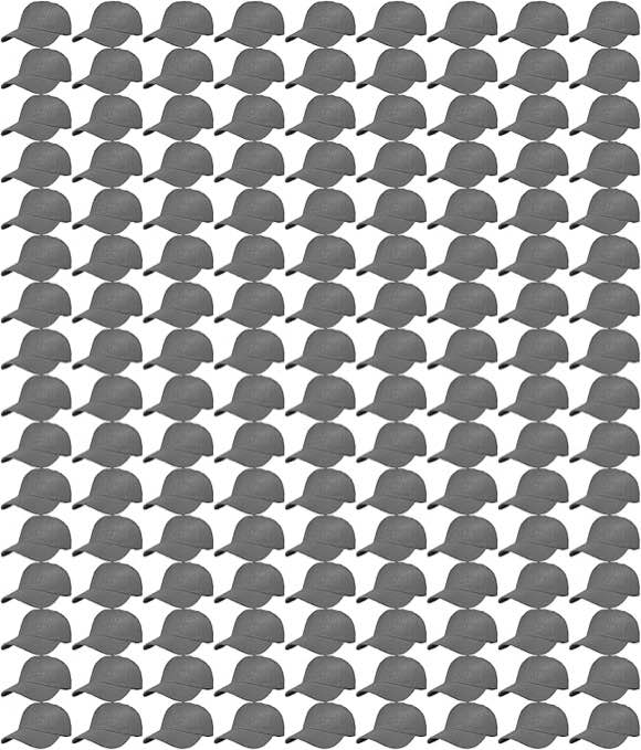 Gelante Bulk Plain Blank Baseball Caps Adjustable Back Strap. 144 count