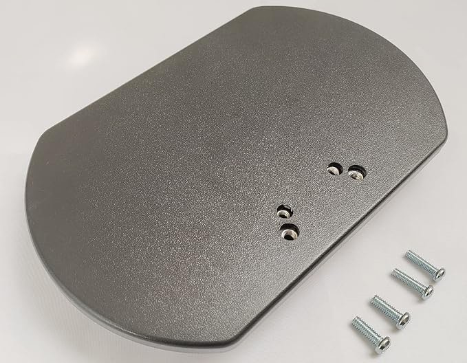 Universal Wheelchair Calf Pad w/Hardware, Wheelchair Elevating Leg Rest Black Calf Pad, Upholstered,Heavy Duty Wheelchair Parts Calf Pad,Vinyl Calf Pad, (1Ea,Black)