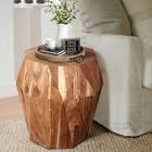 Jaasir Solid Wood Drum End Table