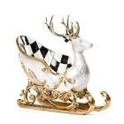 Glam Up Deer Sleigh Figurine