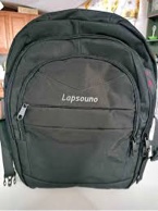 Lapsouno Laptop Backpack, Travel Laptop Backpack, Business Anti Theft Slim Sturdy 15.6 Inch TSA Friendly with USB Port, Water Resistant College School Computer Bag Gifts for Men Women, Black