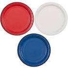 Party Dimensions 7" Paper Plate Bundle: Red, White & Blue -  Pack of 9