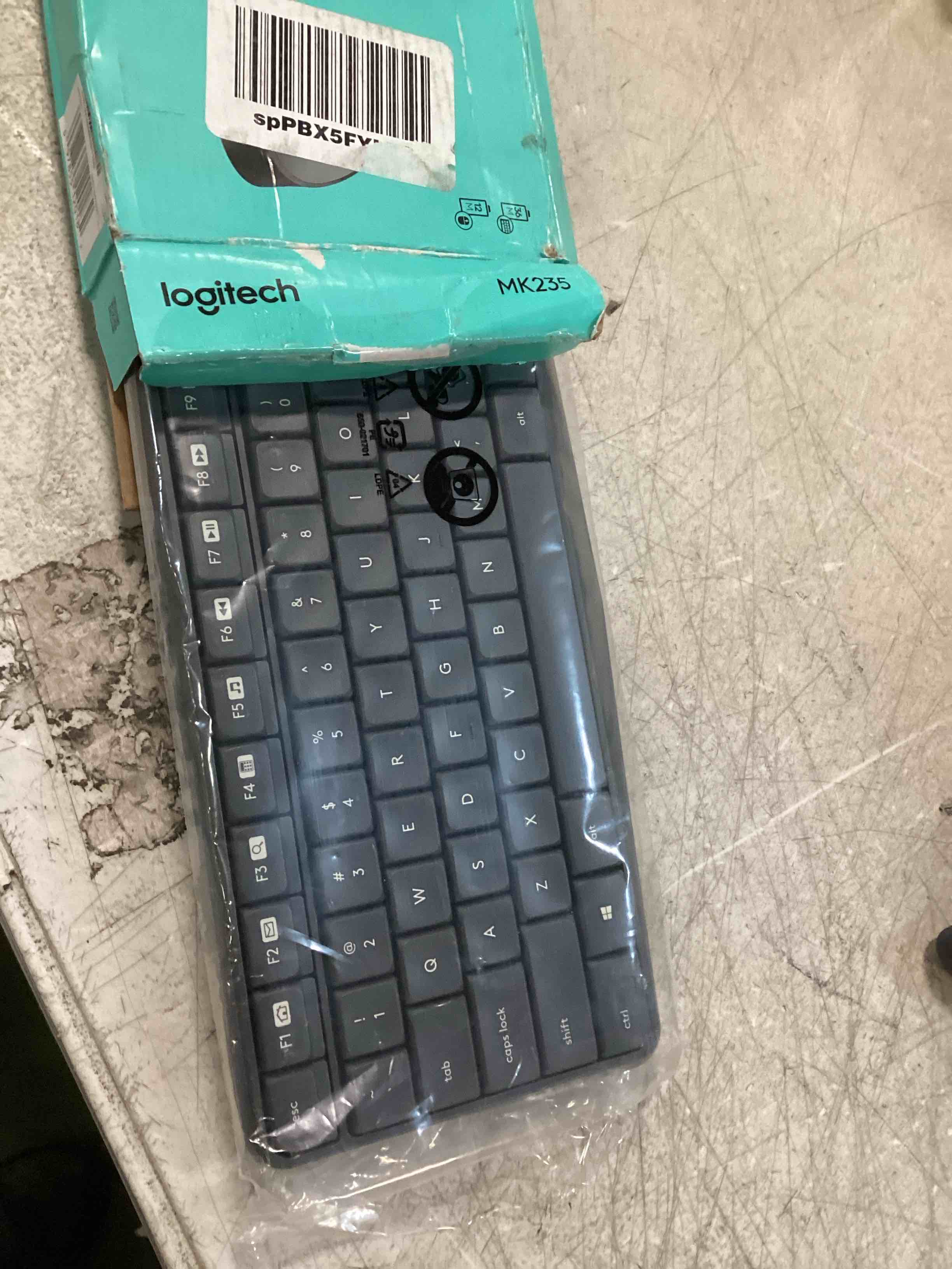 Condition photo showing Good Condition for Logitech MK235 Wireless Keyboard and Mouse Combo for Windows, USB Receiver, 15 FN Keys, Long Battery Life, Compatible with PC, Laptop