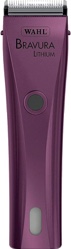 Wahl Professional Animal Bravura Lithium Powerful Motor Cord/Cordless Pet Clipper Kit (Purple) with Blade Brush