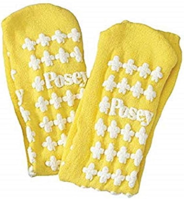Posey slipper socks yellow 4 pair 
