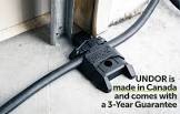 UNDOR Pro Protect Garage Door Cable Protector for Level 2 EV Charging Cables, Garden Hoses, and Extension Cords - No Gap