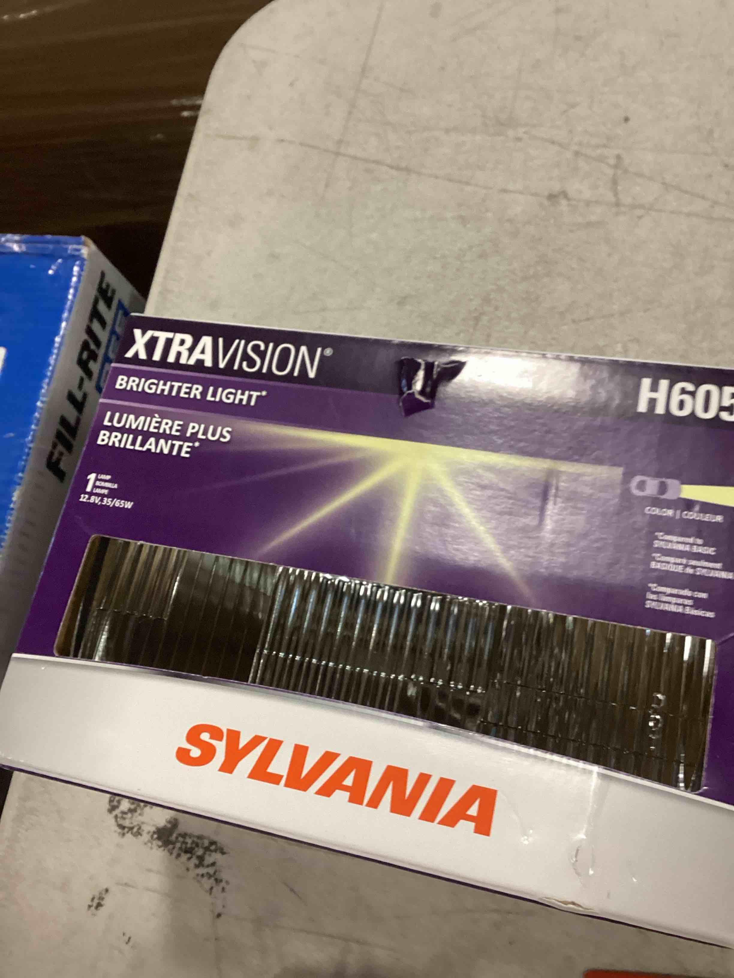 4 assorted Sylvania car headlight and headlight bulbs 