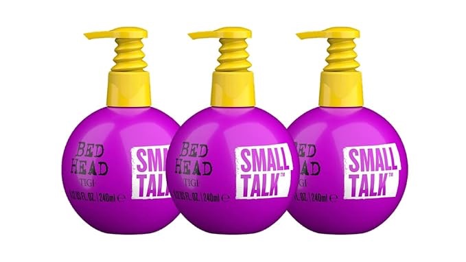 Bed Head TIGI Small Talk Voluminous Hair Thickening Cream - For Fine, Thin & Flat Hair - Premium Thickening Product - 8 oz (3 Pack)