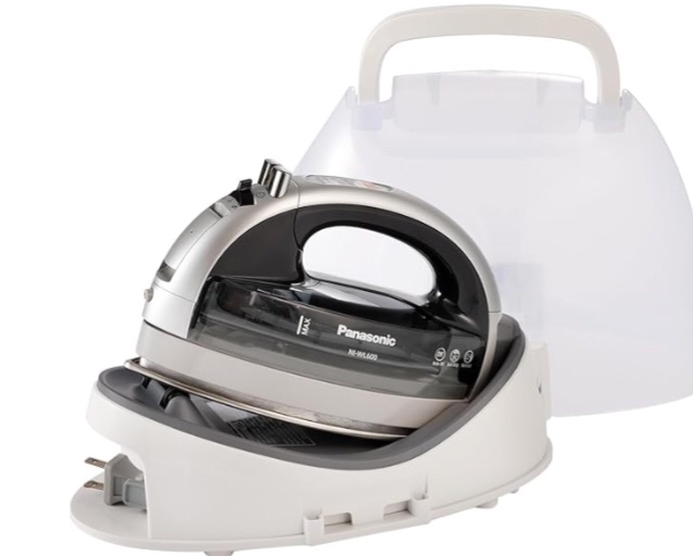 Panasonic NI-WL600 Cordless, Portable 1500W Contoured Multi-Directional Steam/Dry Iron, Stainless Steel Soleplate, Power Base and Carrying/Storage Case, Silver