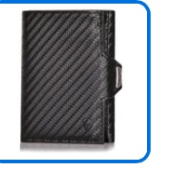 DONBOLSO Carbon Fiber Leather Wallet NextGen I Modern Slim Wallet without Coin Pocket