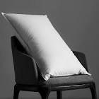 KRT White Soft and Supportive Pillows Standard Single Pack - Hotel Quality Feather Down Bed Pillows for Side Stomach and Back Sleepers - (20''x26'', 1 Pack) White With Black Piping Standard (1 Pack)