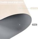 Leather Round Table Cover 1.8mm Thick,Dia.42 Inch Round Table Protector,Table Cover Round,Round Dining Table Cover,42 Inch Leather Round Table Cover.(Brown+Gray) Brown+gray Dia.42inch(Round)