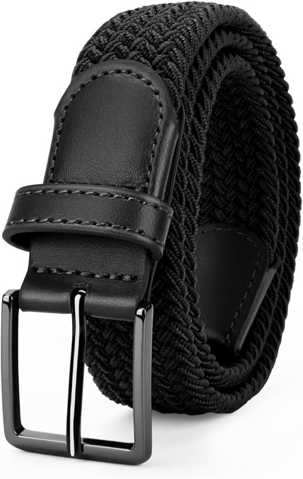 Kids Elastic Stretch Braided Belt for Golf, Youth baseball belt for Boys and Girls 1” Wide.