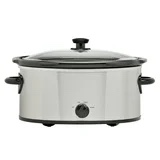 Item Mainstays 6- quart slow cooker Mainstays 6 Quart Oval Slow Cooker, Stainless Steel Finish, Glass Lid, Model # MS54100112168S