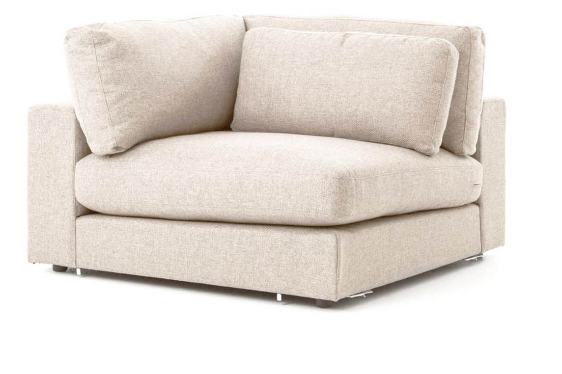 Bloor Modern Beige Sectional Corner Piece *incomplete* *similar to stock photo * 