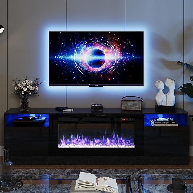 *incomplete,fireplace insert only* oneinmil Fireplace TV Stand with 36" Electric Fireplace