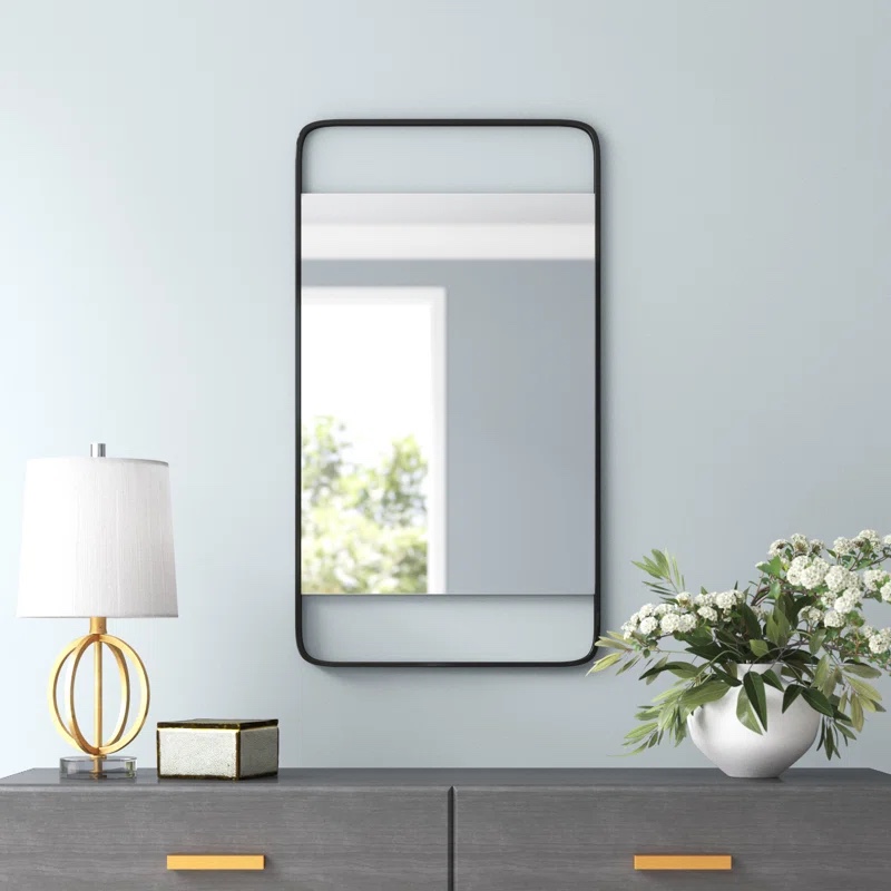 Evghenia Metal Flat Wall Mirror
